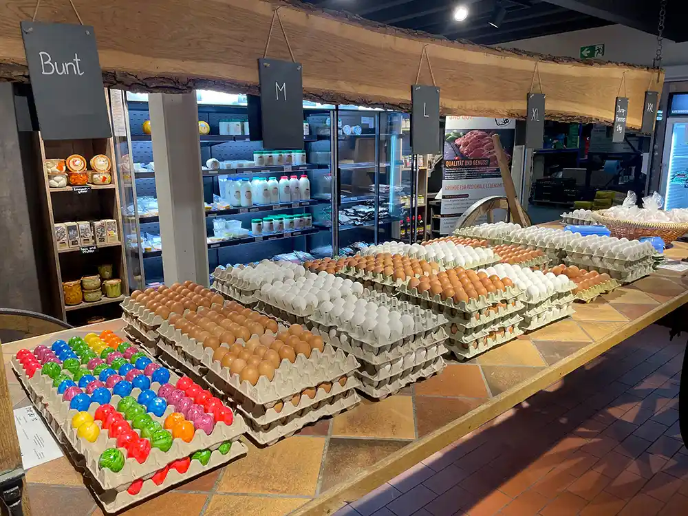 Regionale Eier im Hofladen Solingen